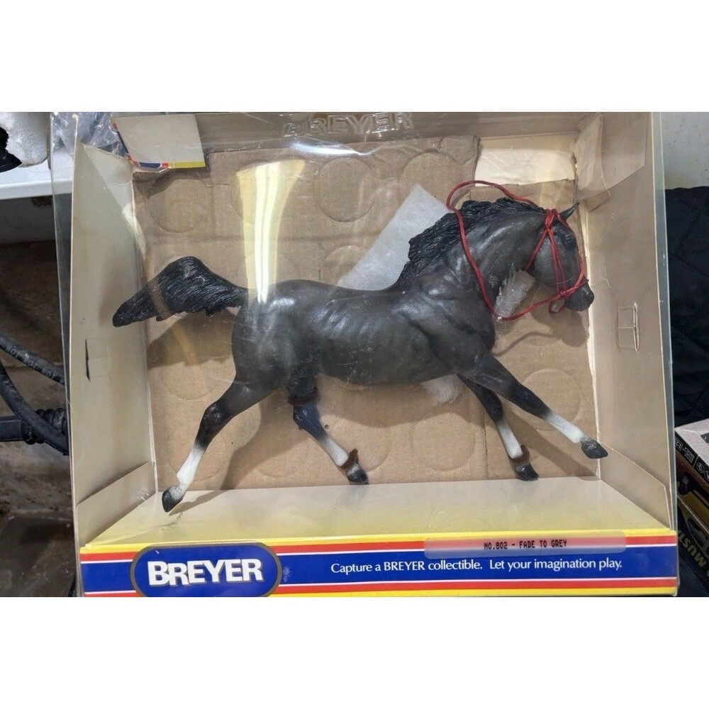 VTG Breyer Fade to Gray Traditional Model Horse Black Beauty Mold 1989-90 #802